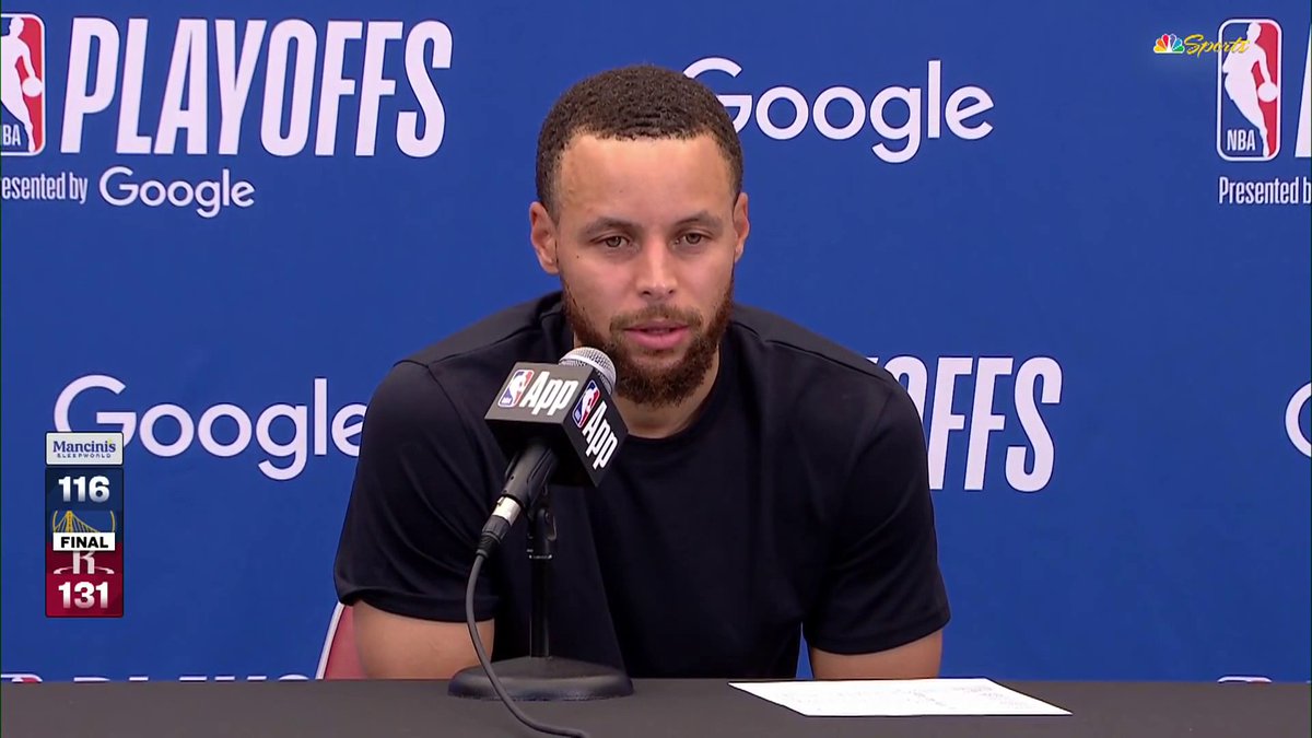 "You got the feds on me?" Steph delivered a hilarious response when asked about a viral image of his thumb 😂