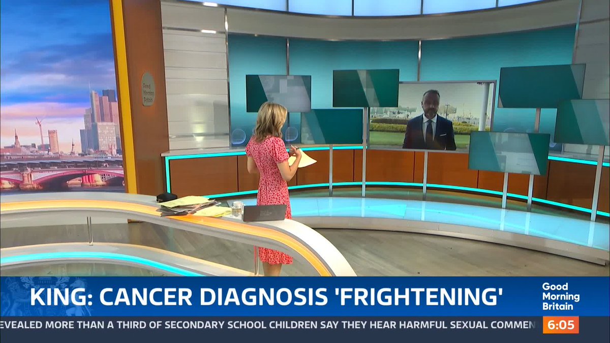 The King has described what a 'frightening experience' being diagnosed with cancer can be. In a statement, King Charles said that by becoming a cancer statistic himself, it had brought the best of humanity into focus. @swainitv reports.