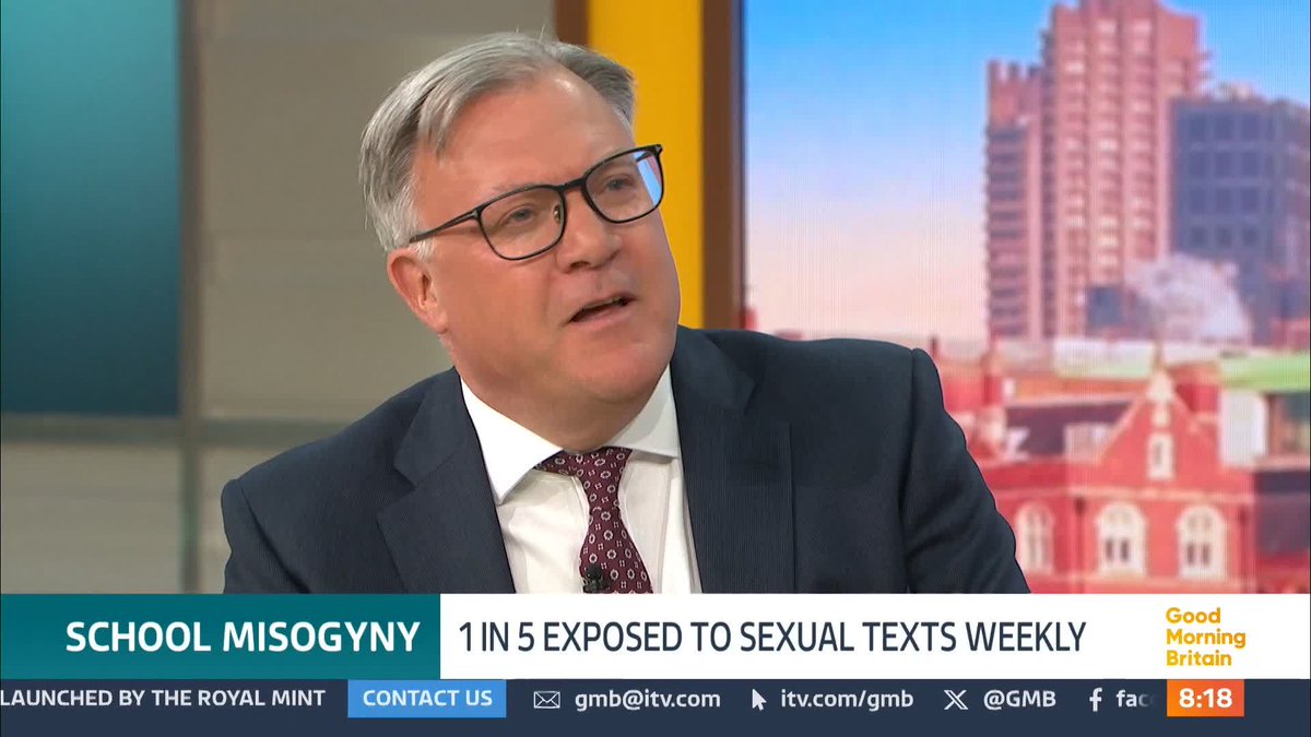 A new survey has laid bare the misogyny children see at school, with one in five nine to thirteen-year-olds seeing sexual messages on phones at least once a week. Katharine Birbalsingh, who's been dubbed Britain's strictest headteacher, discusses her experiences.