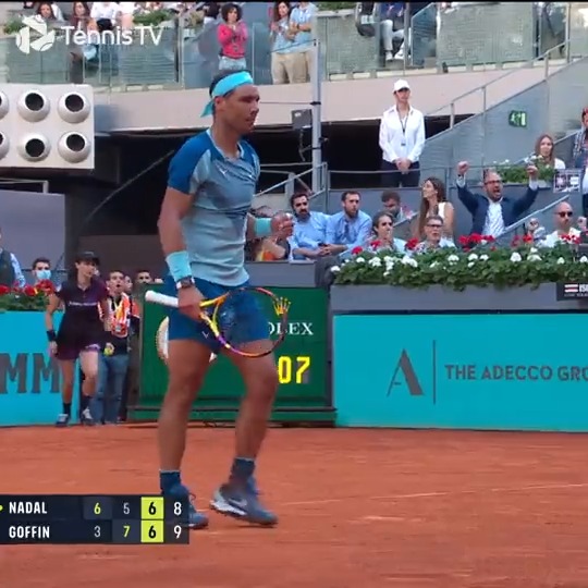 De esos partidos inolvidables 😮‍💨 Cuando Rafa Nadal avanzó en Madrid salvando 4⃣ match points 😳 #MMOPEN | Tennis TV