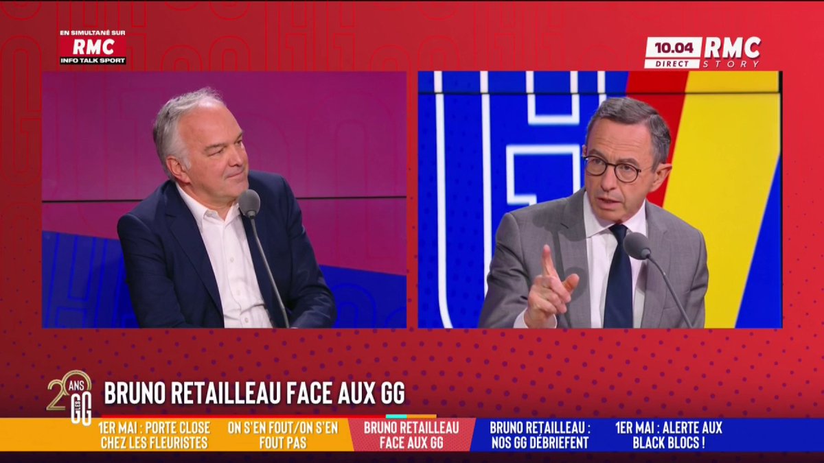 🚨 Bruno Retailleau, ministre de l'Intérieur, est face aux GG 🗣️ Bruno Retailleau : "J'ai un problème avec l'islamisme qui réfute le modèle français, la laïcité. Il considère que le Coran est au-dessus de la loi de la République." #GGRMC