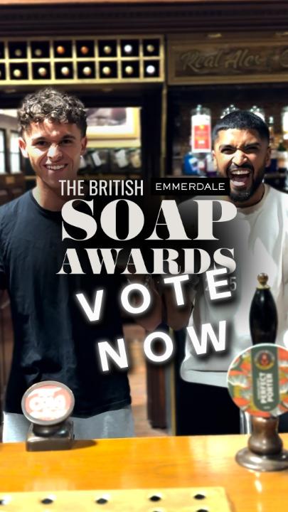 GO, GO, GO. GET VOTING AGAIN! 🤩 Voting has re-opened for the Soap Awards. Click the link and vote again now! 🙌 >> #Emmerdale British Soap Awards