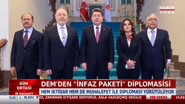 DEM'den "infaz paketi" diplomasisi DEM kaynakları: İnfaz paketi sürece hizmet etmeli.