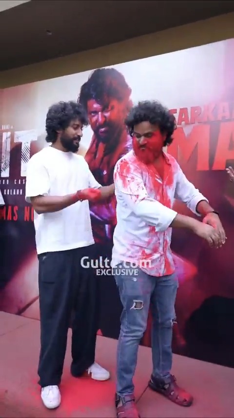 #Nani & Sailesh Kolanu celebrating #HIT3's Success.