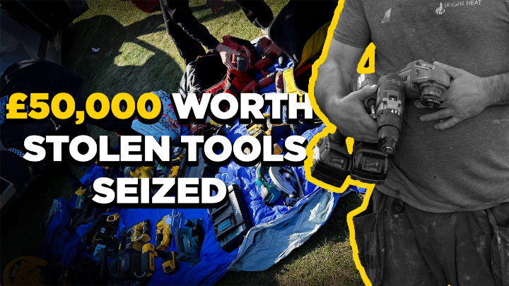 Police recover £50K worth of stolen tools and make 4 arrests in a Rainham car boot sale raid. 🤯 A joint op between the Met, Essex Police and Trading Standards led to over 1,000 tools being seized. 🔨 We used SelectaDNA, a liquid marking technology to disrupt illegal sales and make it harder for criminals to sell tools.