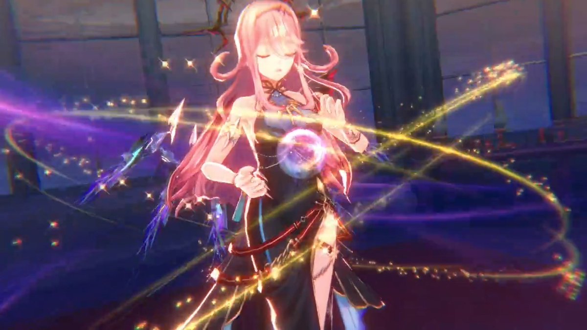 【スタイル紹介】 SS[魔王に仕えし幻影の大魔道士]桜庭星羅（CV #田澤茉純）を紹介！ 属性:打 使用するたびに効果が増える 低SPのEXスキルを持つ 戦闘が進むほど 様々な支援効果を展開できるようになるため、高頻度かつ幅広く味方を支援することができるDEFENDER #ヘブバン