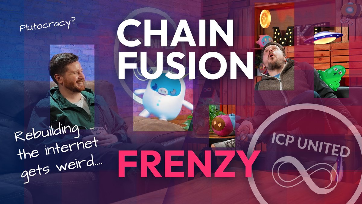 Chain Fusion Frenzy on ICP 📺 Explore the latest in Web3 innovation with ICP United's "Chain Fusion Frenzy" episode, featuring a dynamic lineup of news, projects, & founders pushing the boundaries of multichain interoperability.