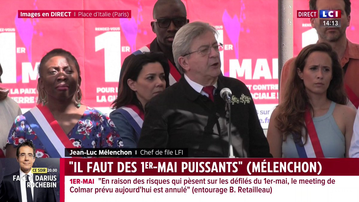 🗣️ "Que tous les Gazaouis sachent que notre coeur est avec eux" lance Jean-Luc Mélenchon