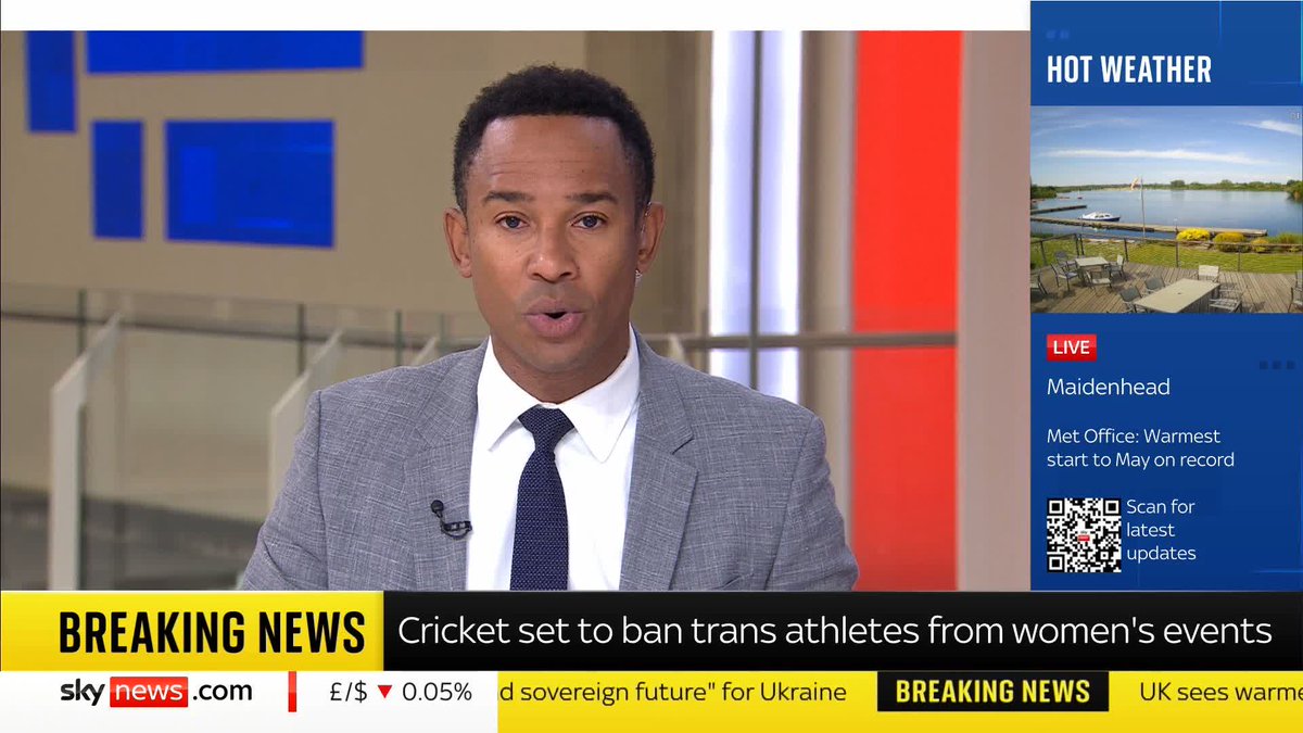 BREAKING: Cricket set to ban trans athletes from women's events following the English Football Association's announcement today. 📺 Sky 501, Virgin 602, Freeview 233 and YouTube