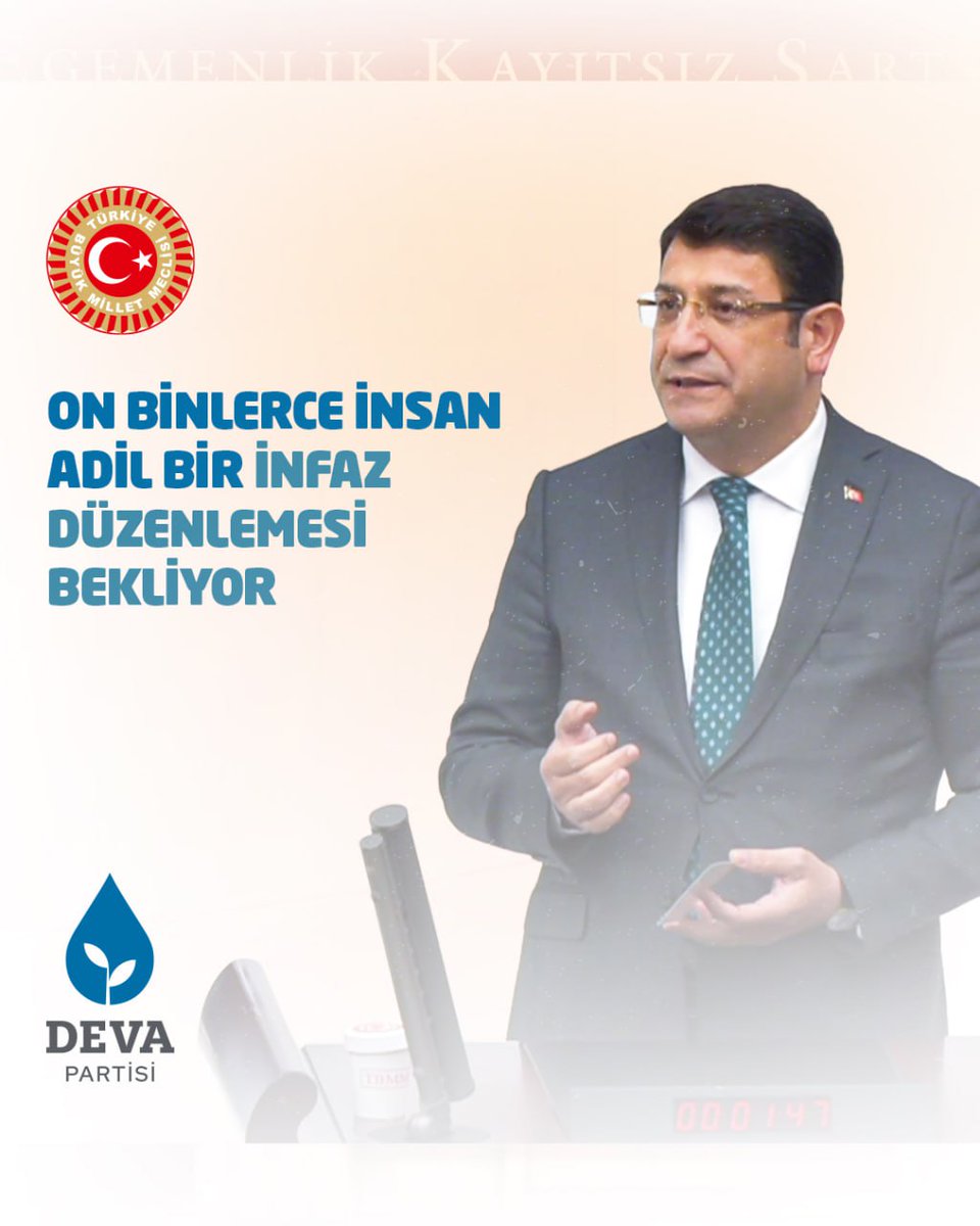 İdris Şahin: "AK Parti Grubuna sesleniyorum: Bir infaz yasası gelecekse sadece ortağınızın adrese teslim uygulamalarını içeren bir kanun teklifi olmasın. İnfazda eşitlik olsun, adalet olsun. On binlerce insan, sizden adil bir uygulama bekliyor."