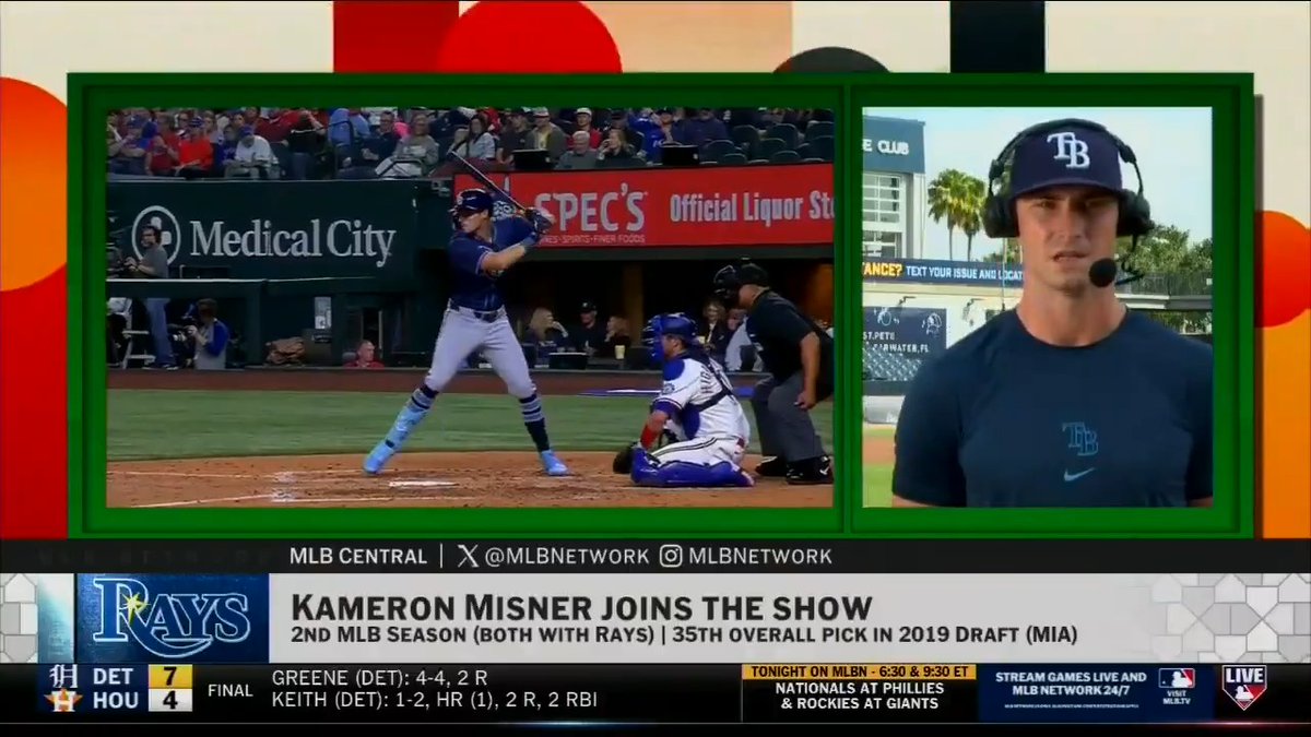 Kameron Misner has been off to a hot start, leading all rookies with a .560 SLG! The Tampa Bay Rays outfielder took us inside his craft this past offseason and shared the moment he found out he was cracking Spring with the Big League club.