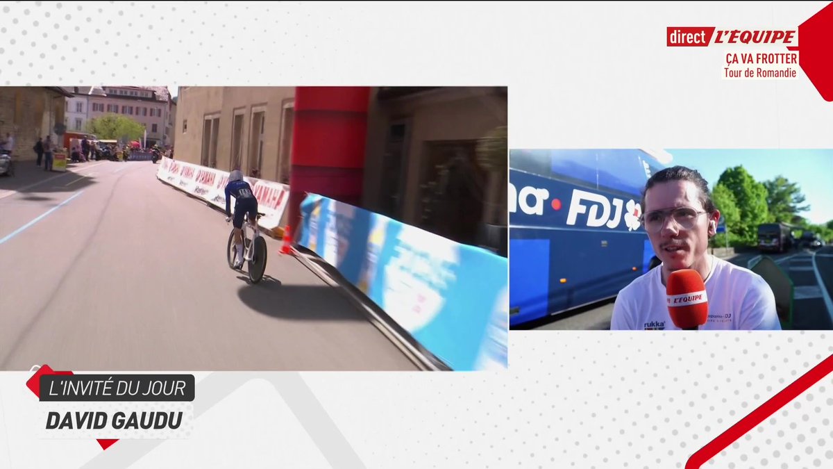 💬 En reprise en Romandie cette semaine, David Gaudu vise le général sur le Tour d'Italie : « Je vais sûrement avoir une dizaine de jours galère. Mais derrière, je pense que ça devrait découler. » #lequipeVELO