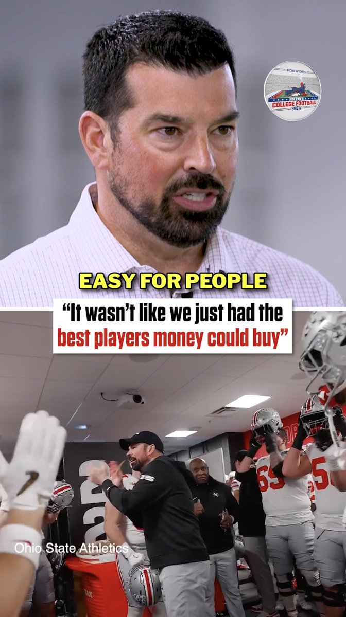 "It wasn't like we just had the best players money could buy, if anyone actually did their research." 🗣️ Ohio State Football head coach Ryan Day on the roster construction of the 2024 Buckeyes 🏆 | 🎙️ Josh Pate