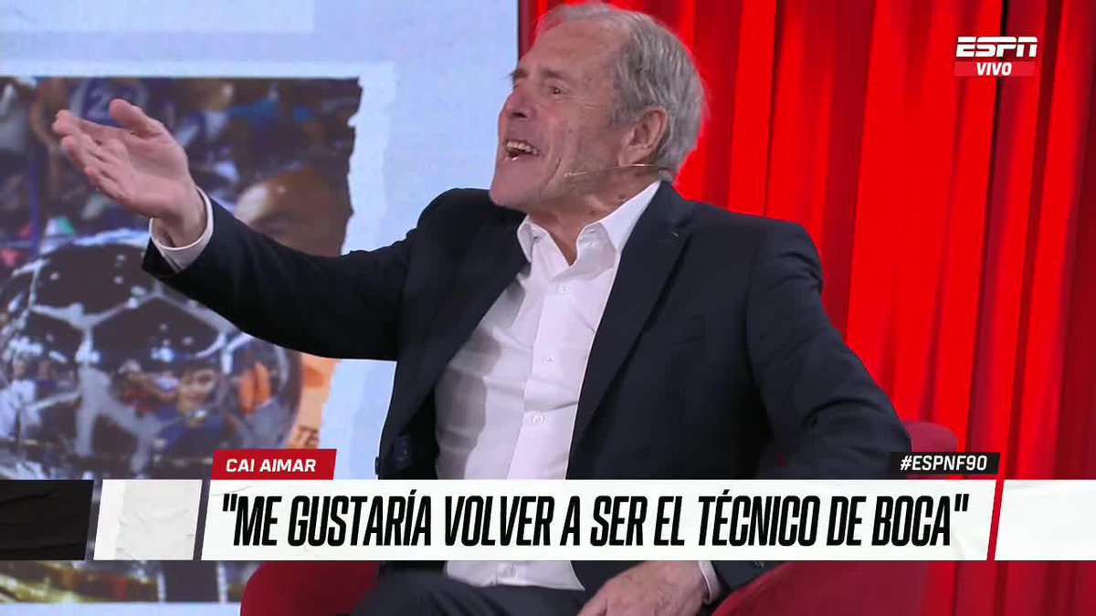 "ME GUSTARÍA VOLVER A SER TÉCNICO DE BOCA" ¿Tiene chances el Cai Aimar de un regreso al Xeneize? 😂 📺 No te pierdas #ESPN90 en vivo por #DisneyPlus