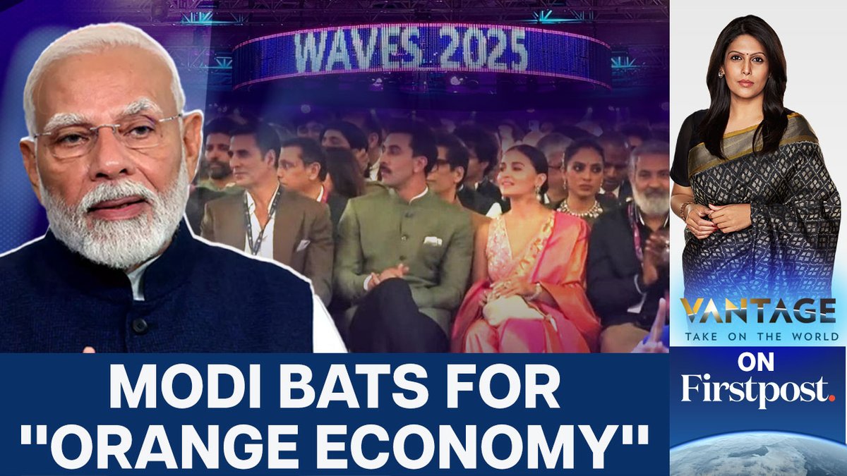 #VantageOnFirstpost: Indian Prime Minister @NarendraModi hailed the contribution of the "orange economy" to India's GDP while inaugurating the first-ever #WAVES2025 summit in Mumbai. @Palkisu tells you how India can turn its soft power into hard power.