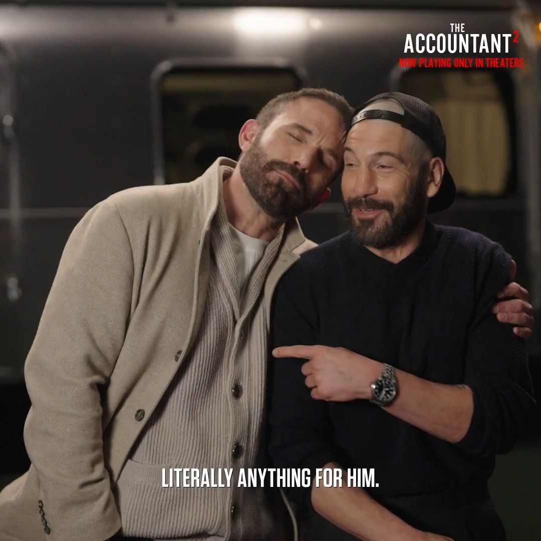 "I'd do anything for him" Affleck and Bernthal are the ultimate dynamic duo. The Accountant 2 is now playing only in theaters. Get tickets now. #Accountant2