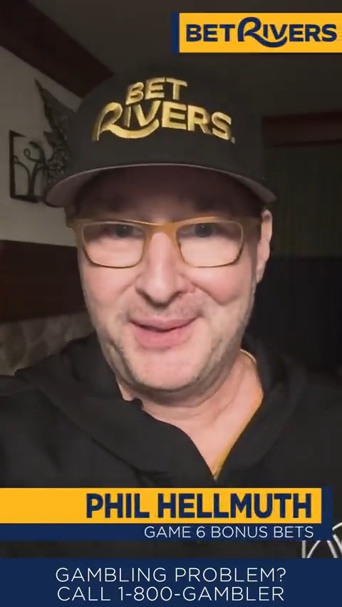 🚨 $100 BONUS BETS GIVEAWAY 🚨 We are back with phil_hellmuth and have two more $100 Bonus Bets to give away ahead of Game 6 on Friday 💰 To enter: 1⃣ Repost this post 2⃣ Follow BetRivers Sportsbook Rules ➡️