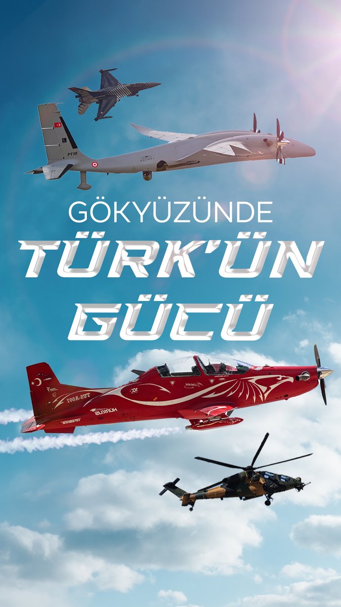 🇹🇷✈️ Gökyüzünde Türk'ün imzası. 📍#TEKNOFEST KKTC