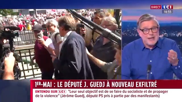 ▶️#Manifestation - 1er-mai : le député J. Guedj pris à partie : “La gauche radicale a une responsabilité dans ce qu’il se passe.” Jean Quatremer #24hPujadas #LCI #La26 ⤵️