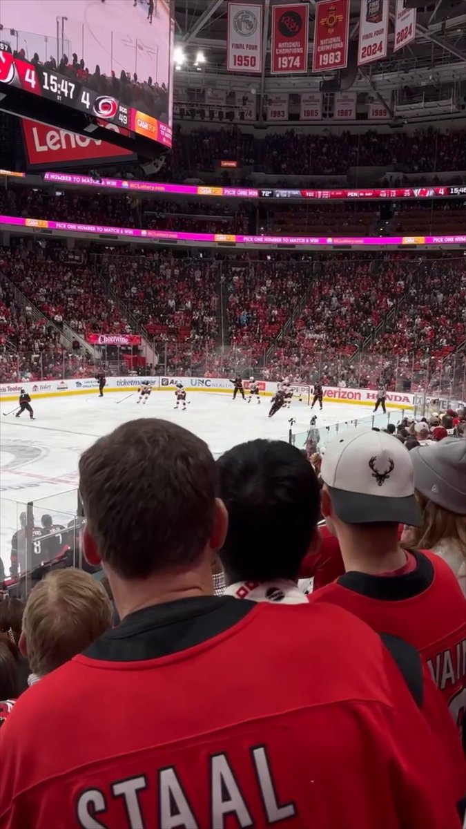 The traveling Seth Jarvis fan club. 🚗 #StanleyCup