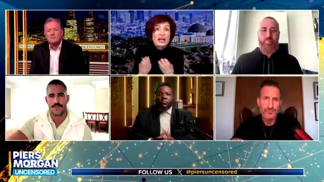 "I pray that they are [banned]... and if they're not, SHAME on Glastonbury!" Sharon Osbourne has called for Kneecap to be cancelled from the festival over their comments about Hamas. Watch more on YouTube at 9pm (4pm ET). 📺 Piers Morgan