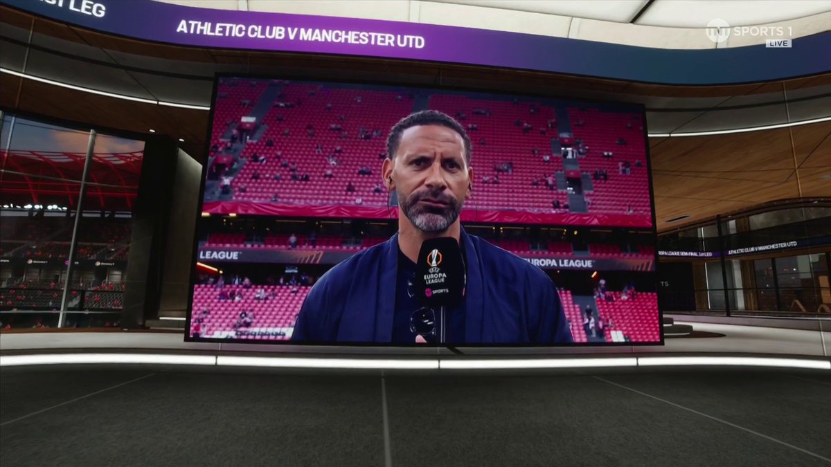 "I would take a 0-0 right now." Rio Ferdinand previews Man United's challenge in Bilbao tonight 🗣 🎙 Jules Breach | 📺 TNT Sports &amp; discovery+ UK