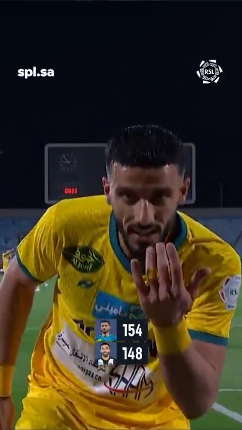هـاتــريــك ⚽️⚽️⚽️ عمر السومة يعزز رقمه التاريخي (154) ويوسع الفارق مع عبدالرزاق حمدلله إلى 6 أهداف 🔢🔝