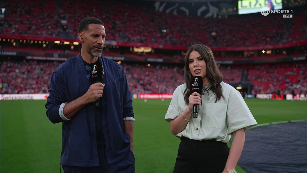 “Every phone call I’ve had today, Nico Williams’ name has come up.” 📞 Rio Ferdinand on the threat that Nico Williams poses to Man United tonight ⚡ 🎙 Becky Ives | 📺 TNT Sports & discovery+ UK