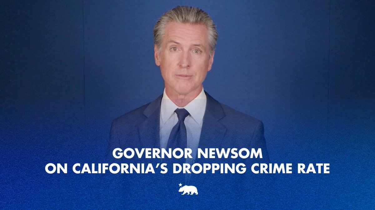 Crime rates in California are DOWN. Through smart strategies and partnerships, we're working to make communities across the state safer and more secure.