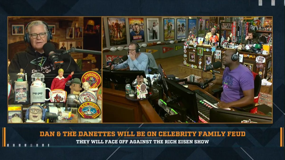 And the survey says... Dan and the guys will be facing off against Rich Eisen Show in Family Feud in a couple weeks!