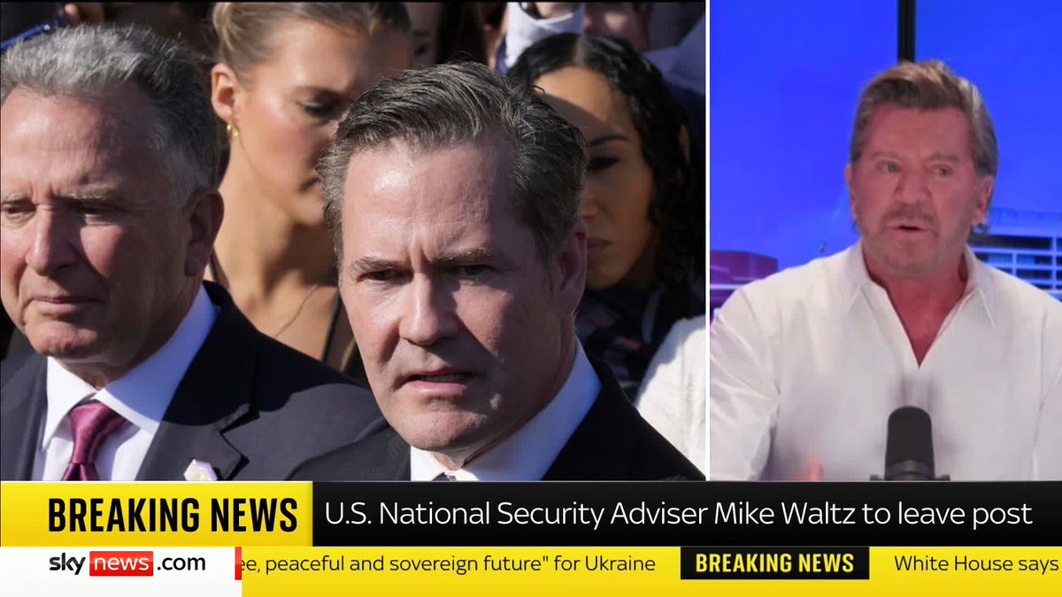 "I believe Marco Rubio will end up with the National Security Adviser job." 🇺🇸 ERIC BOLLING 🇺🇸, host of "BOLLING!" and friend to Trump, weighs in on Waltz’s move to the UN ambassador and predicts Steve Witkoff will become Secretary of State. 📺 Sky 501