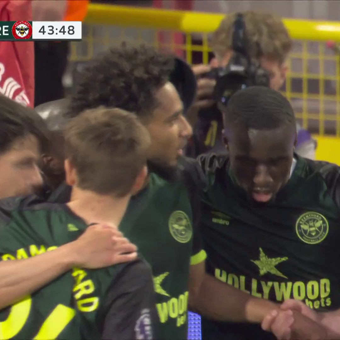 Kevin Schade slips through the Nottingham Forest defense and slots home to give Brentford a halftime lead at the City Ground. 👀 📺 USA Network | #NFOBRE