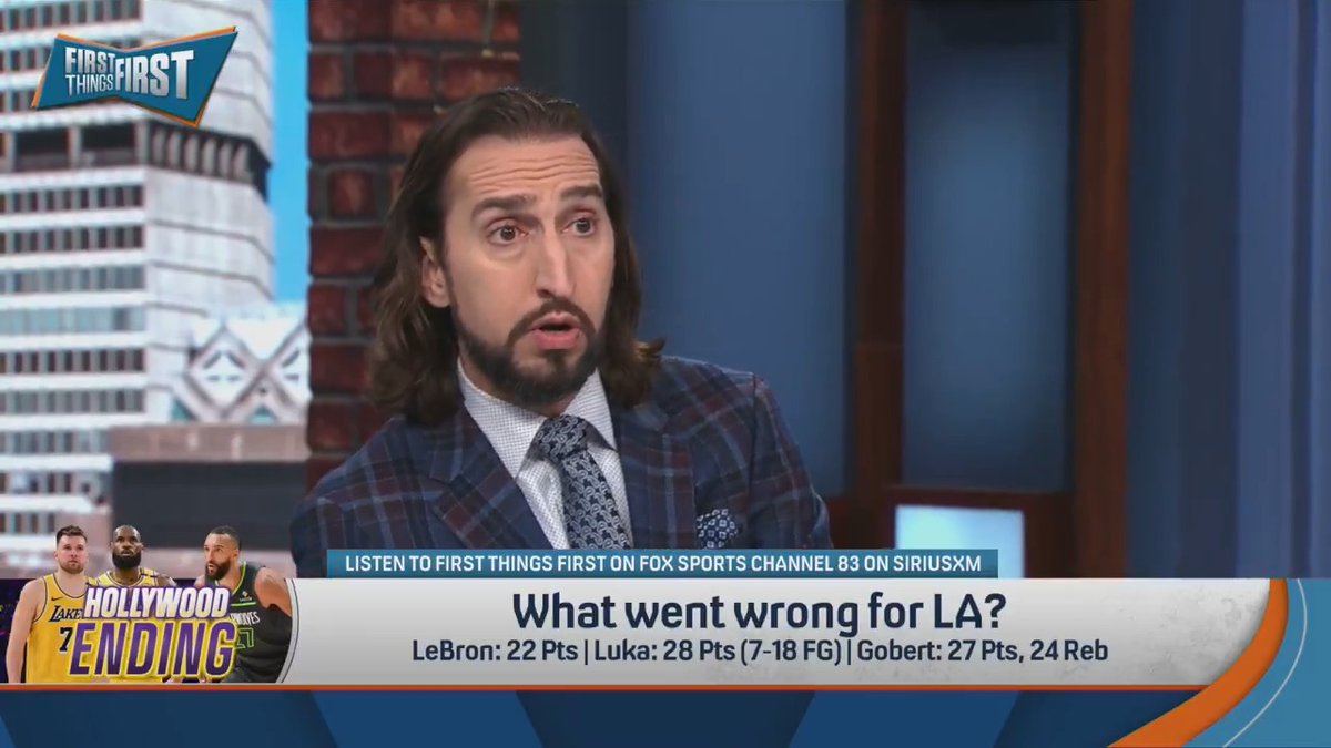 .nick wright breaks down what went wrong for his Lakers: “They’re lucky they didn’t lose by 30 last night… They just didn’t have it, so everything went wrong.”