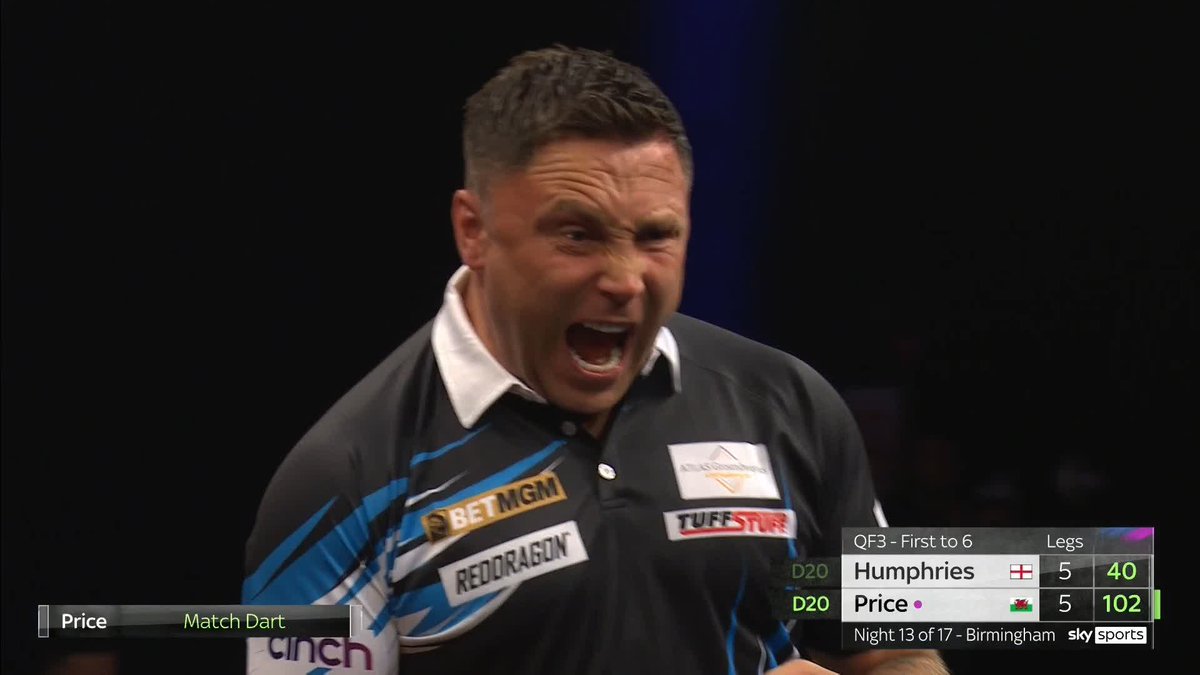 Gerwyn Price beats Luke Humphries! 🧊