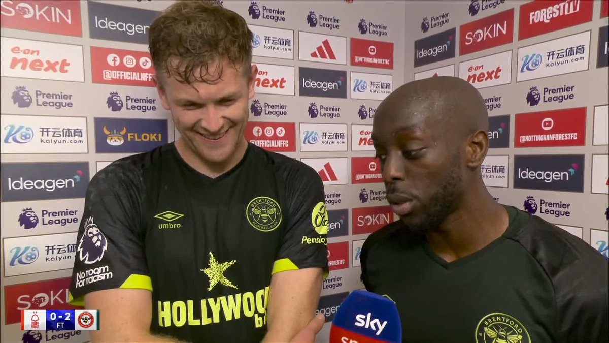"It's massive. It's something unbelievable that we can build on" 💪 Nathan Collins and Yoane Wissa react after Brentford's 2-0 victory against Nottingham Forest 🎙️