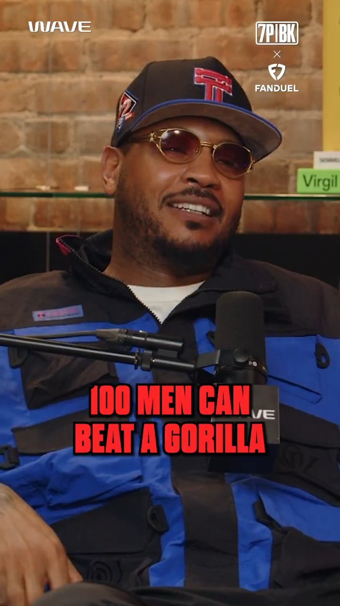 100 men beating 1 gorilla got an EXTREME FOH 🤣 Melo's donkey kong punch is spot on for what to expect from the battle @fdsportsbook