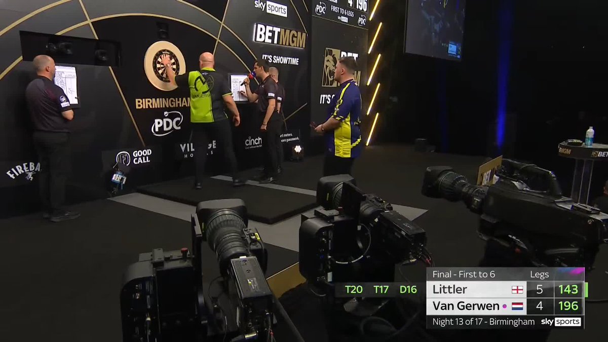 MORE HISTORY FOR LITTLER ๐ Luke Littler creates more history as he secures a record FIFTH nightly win in the 2025 BetMGM Premier League, beating Michael van Gerwen 6-4. The reigning champion has qualified for the Play-Offs in style! ๐บ #PLDarts25