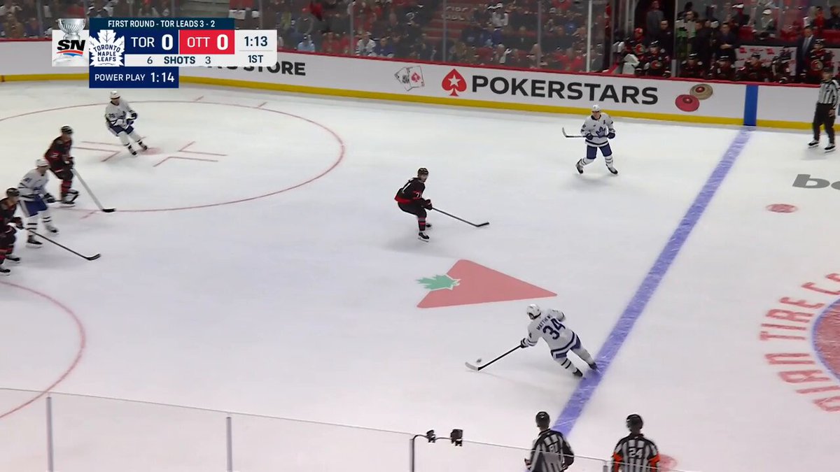 AUSTON MATTHEWS ON THE POWER PLAY!! 🚨 THE LEAFS HAVE THE FIRST LEAD OF GAME 6!