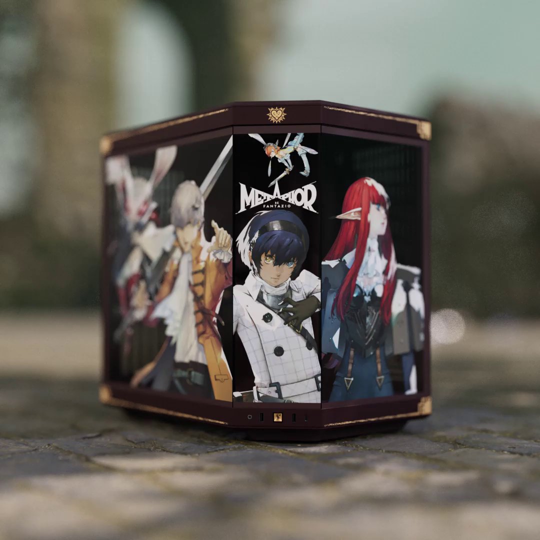 Awaken the hero within… Metaphor: ReFantazio is coming to HYTE! ⚔️ Pre-order the Y70 PC Case, wall scroll, keycap set, desk pads, and keychain now. ➡️
