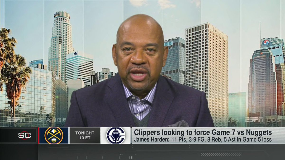 “James Harden, we know. There’s a history and it’s not great when it comes to important playoff situations.” Michael Wilbon on if the Clippers can win tonight and force a Game 7 👀