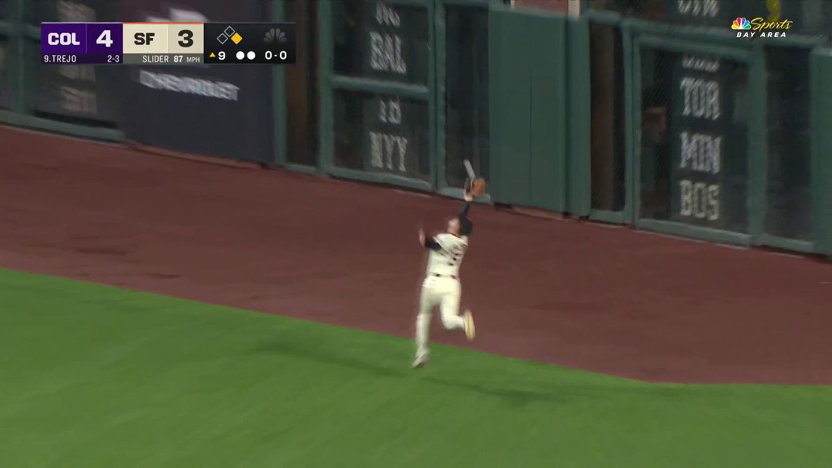 Yaz makes an incredible run-saving catch 😲