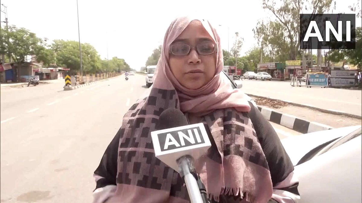 #WATCH | Attari, Amritsar | An Indian passport holder from Delhi, who is married to a Pakistani in Karachi, says, " I got married in Pakistan's Karachi, but I am from Delhi. I came here to meet my mother, she is unwell. I came here after 6-7 years...I am not being allowed to leave now...I have been coming here for last 2 days. I have small children with me, they are also upset...I need to leave as soon as possible. I can't let my children go alone (to Pakistan)...my other children are there (Pakistan), they are crying on video calls...it is my request to the govt to reunite me with my family"