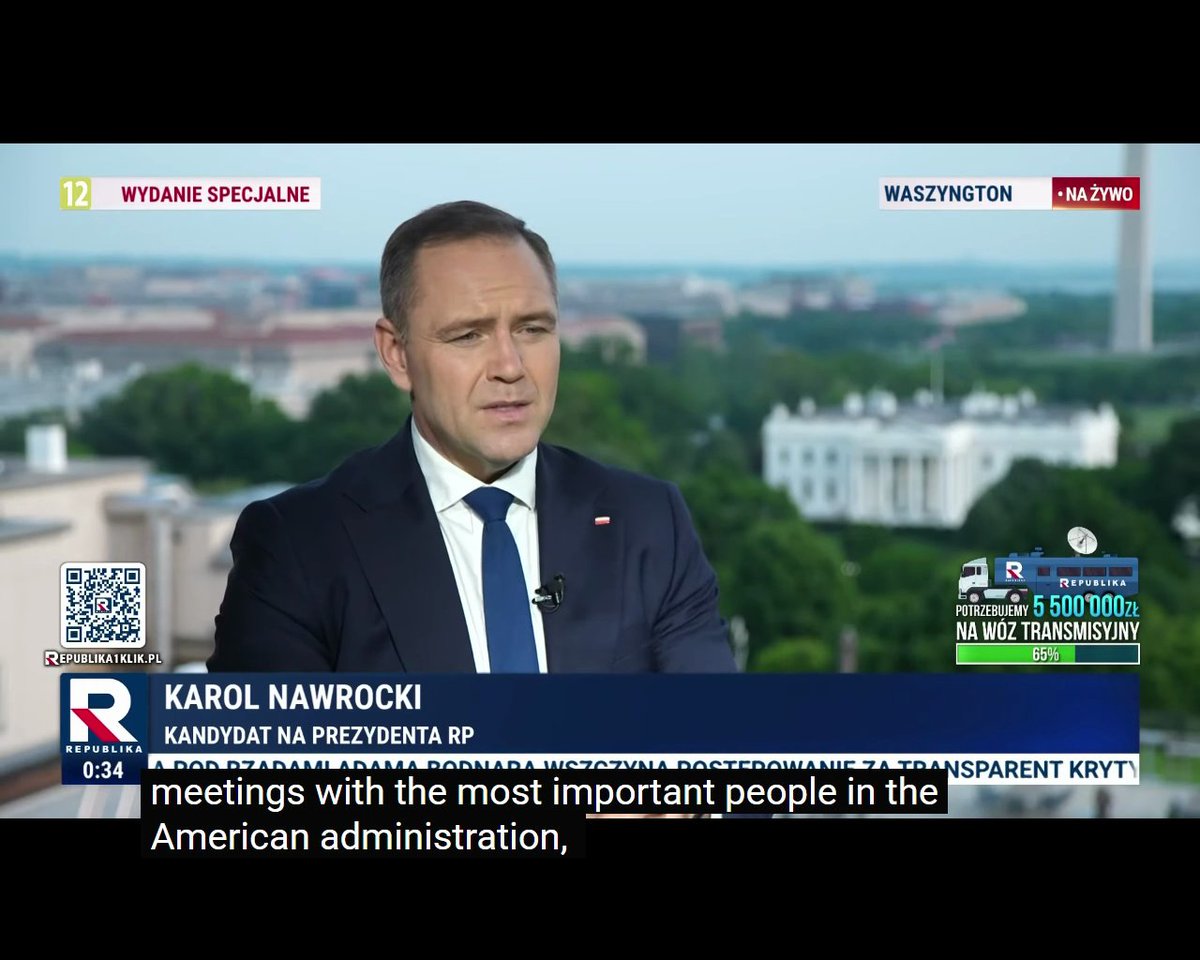 Polish presidential candidate Karol Nawrocki on yesterday's meeting with President Trump: "President Trump told me, 'you will win'"🇵🇱🇵🇱🇵🇱