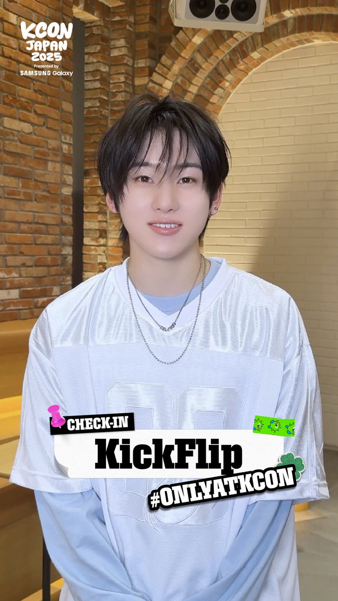 [#KCONJAPAN2025] #KickFlip CHECK-IN 🚨今日、一日サボりたくない？🚨 サボっちゃえ！サボっちゃえ！ そして、もうすぐKCONでKickFlipと一緒に楽しもう！ - 𝑇𝑜𝑜 𝑐𝑢𝑡𝑒 𝑡𝑜 𝑝𝑎𝑠𝑠 𝑢𝑝! KCON OFFICIAL MD 🛍️ - My own special luck at KCON ONLINE KUJI 🍀 - GENERAL SALE 🎟 🔗 TICKET INFO - The Fastest Way to Meet Your Fav Artists KCON FAST PASS 🎫 - ✅ For more information about KCON, visit Mnet Plus APP / ! - KCON JAPAN 2025 MAY 9-11 Makuhari Messe Let's #KCON