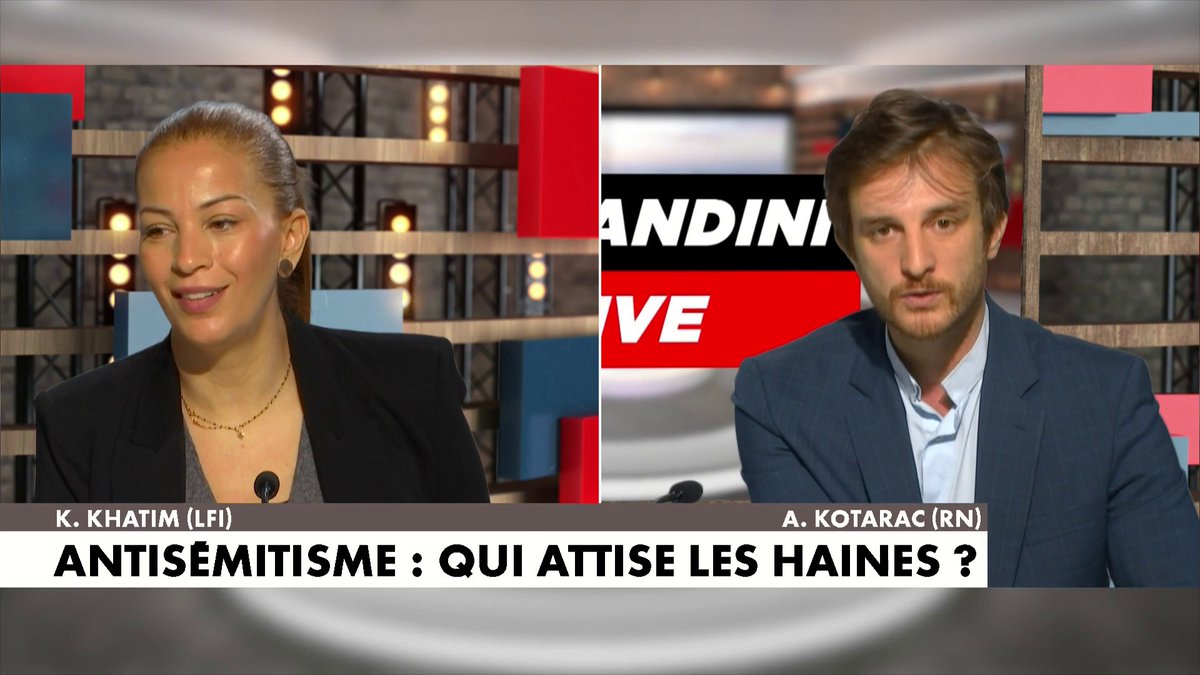 Andréa Kotarac, porte-parole du RN : «Un musulman croit en dieu et respecte les autres. Un islamiste croit en dieu et s’impose aux autres», dans #MorandiniLive