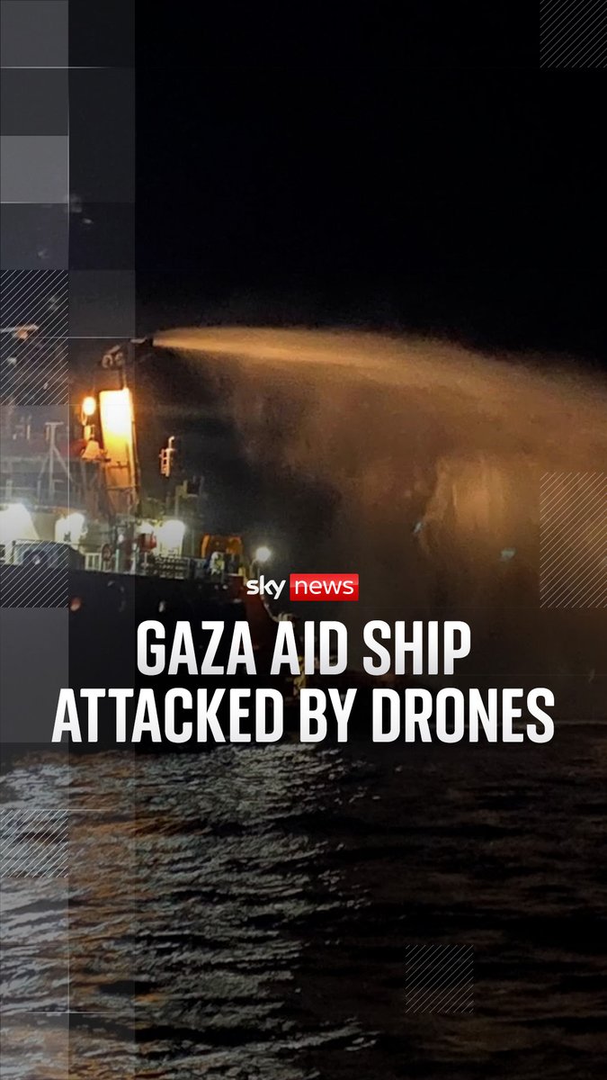 A vessel delivering aid to Gaza was targeted twice by drones, resulting in a fire on the boat, according to the Freedom Flotilla Coalition.