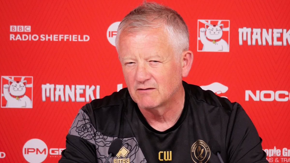 "We want to finish on a high" 📈 Chris Wilder praises the Sheffield fans and wants to end the league season on a good note 😁