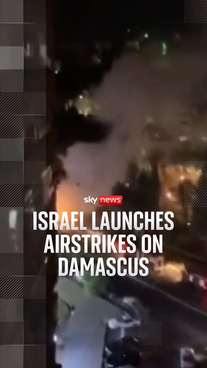 The Israeli army has launched airstrikes on Syria's capital near the presidential palace, in what Prime Minister Netanyahu is calling “a message to the Syrian regime”. Read more ➡️