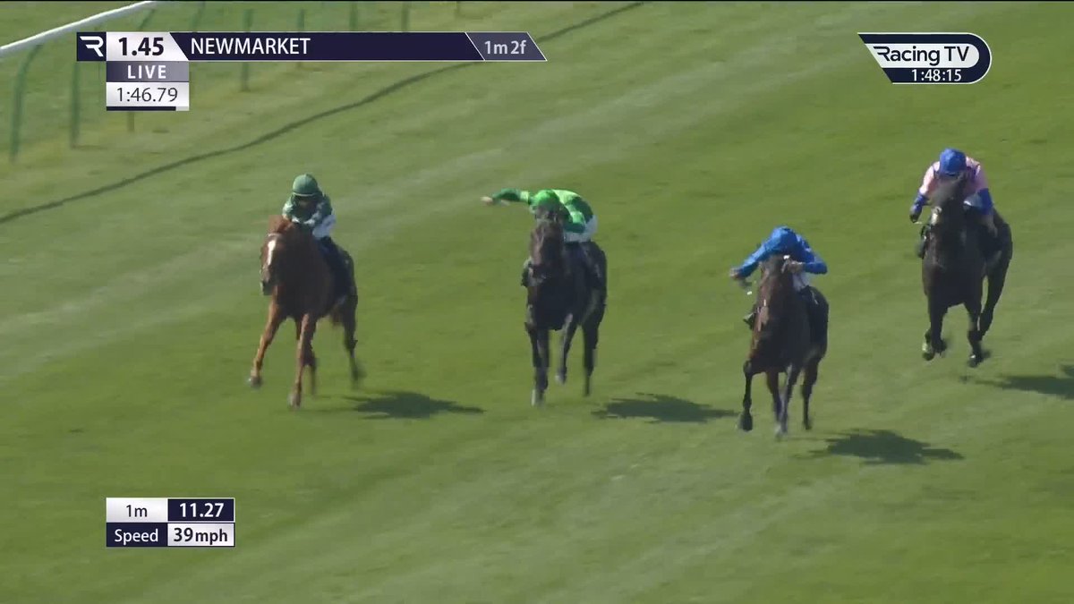 Still unbeaten 🤩 Alpine Trail makes it three from three for Charlie Appleby and William Buick in the Listed Nyetimber Newmarket Stakes 🔵 Newmarket Racecourse | Godolphin