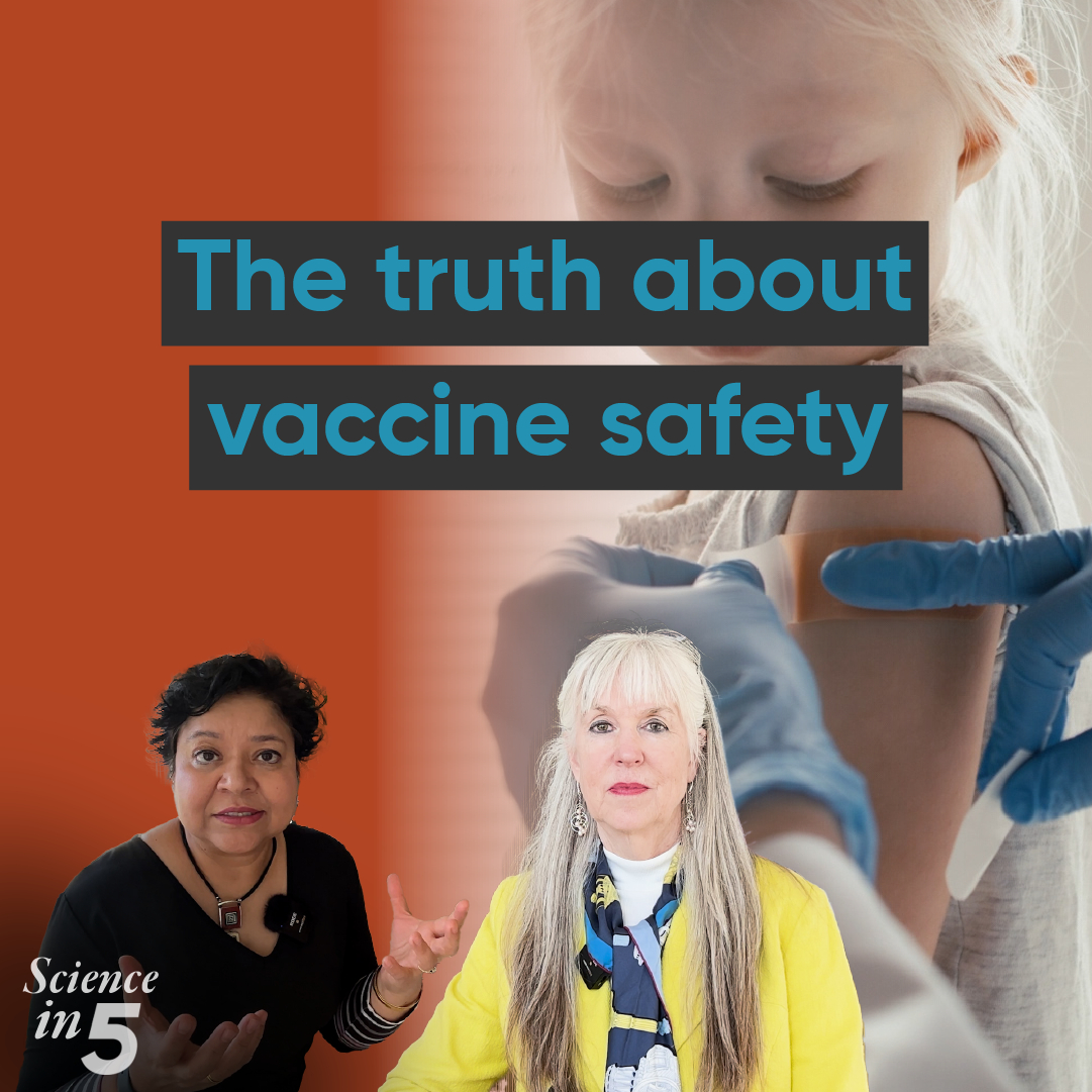 Are vaccines safe? What’s actually in them? In this 2-part episode of Science in 5, WHO’s Dr. Kate O’Brien breaks down how vaccines are tested, approved, and monitored even after they reach the public. She also explains what happens if a safety concern is flagged.
